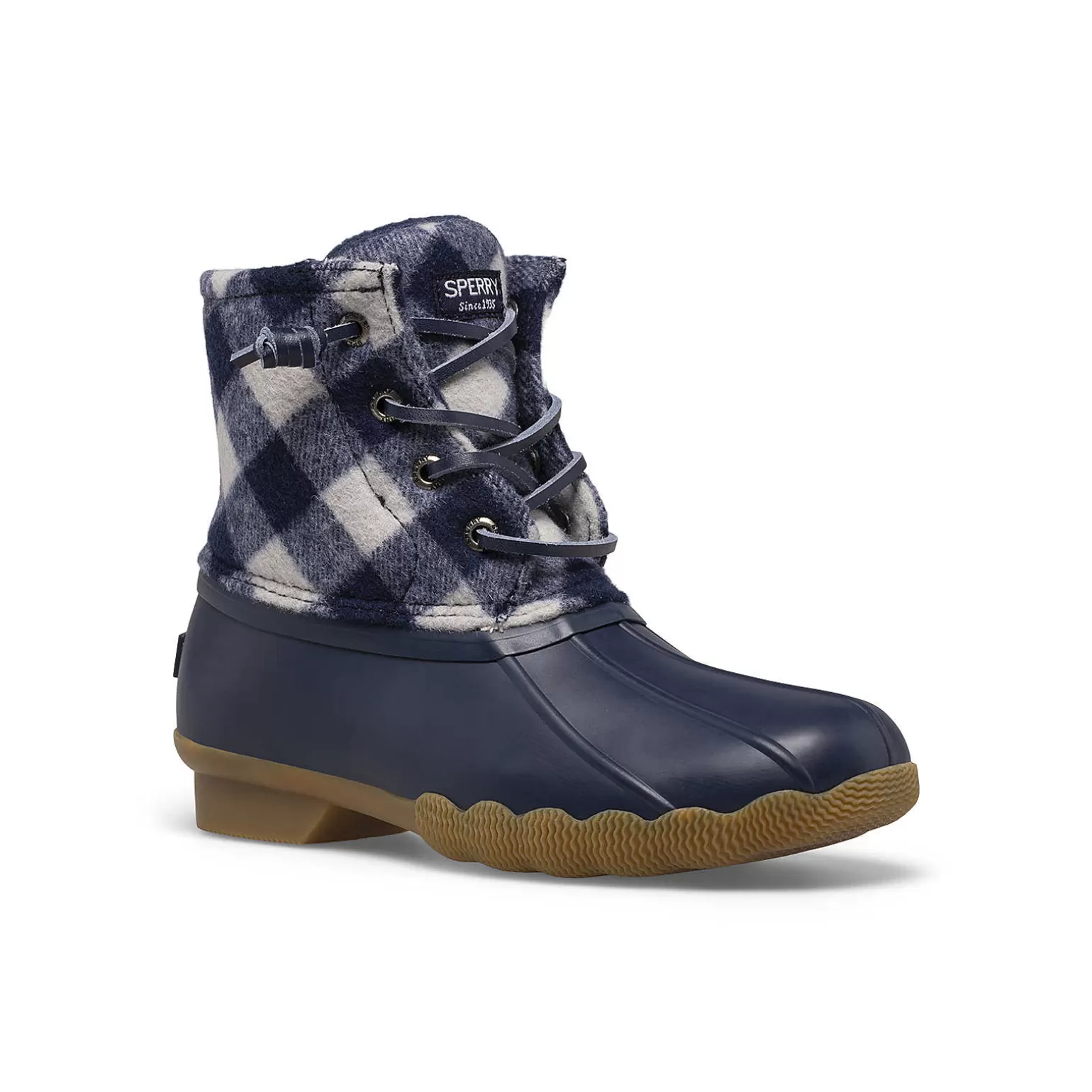 Boots | Big Kid (sizes 10.5 & up)*Sperry Big Kid's Saltwater Duck Boot Navy Plaid