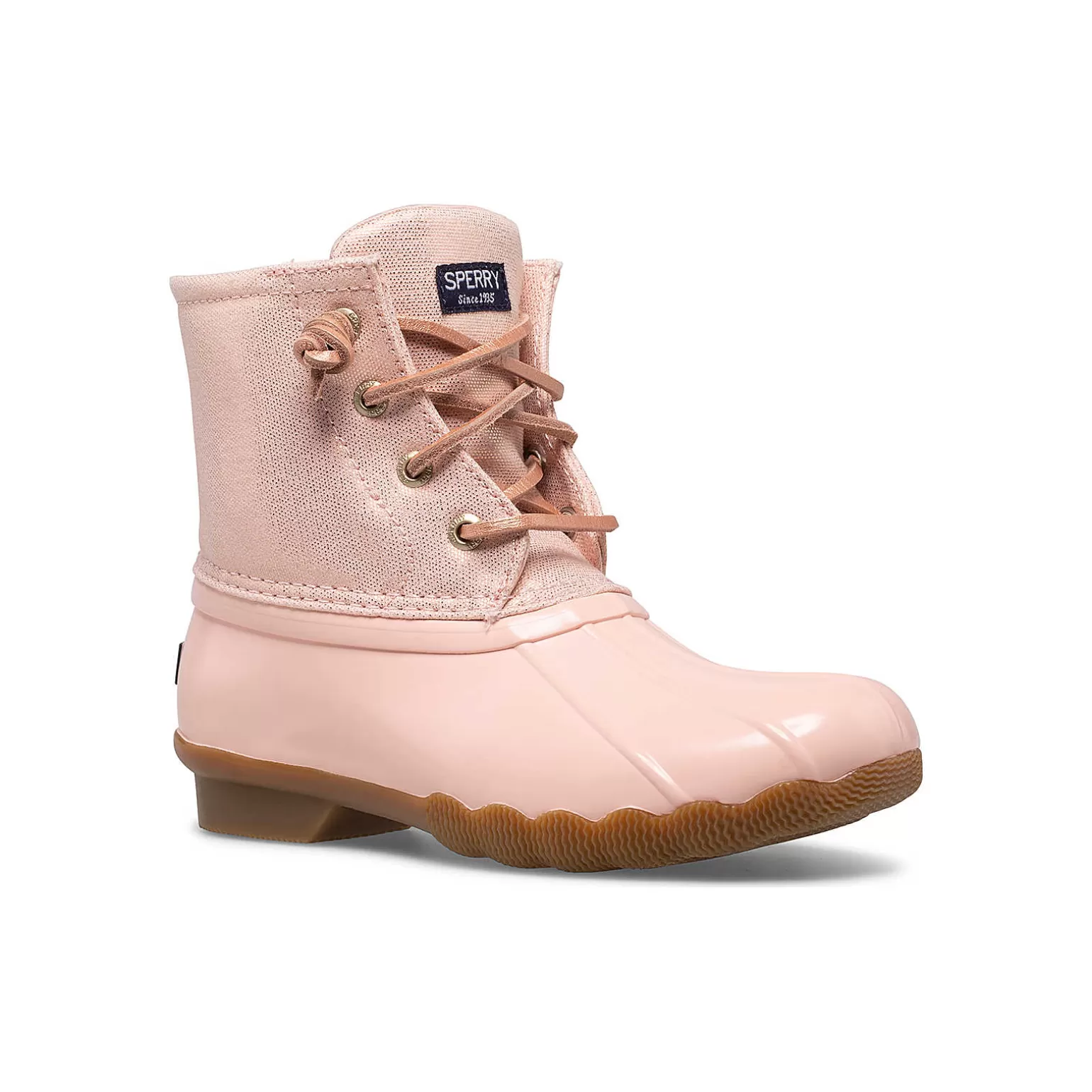 Boots | Big Kid (sizes 10.5 & up)*Sperry Big Kid's Saltwater Sparkle Duck Boot Blush Shimmer