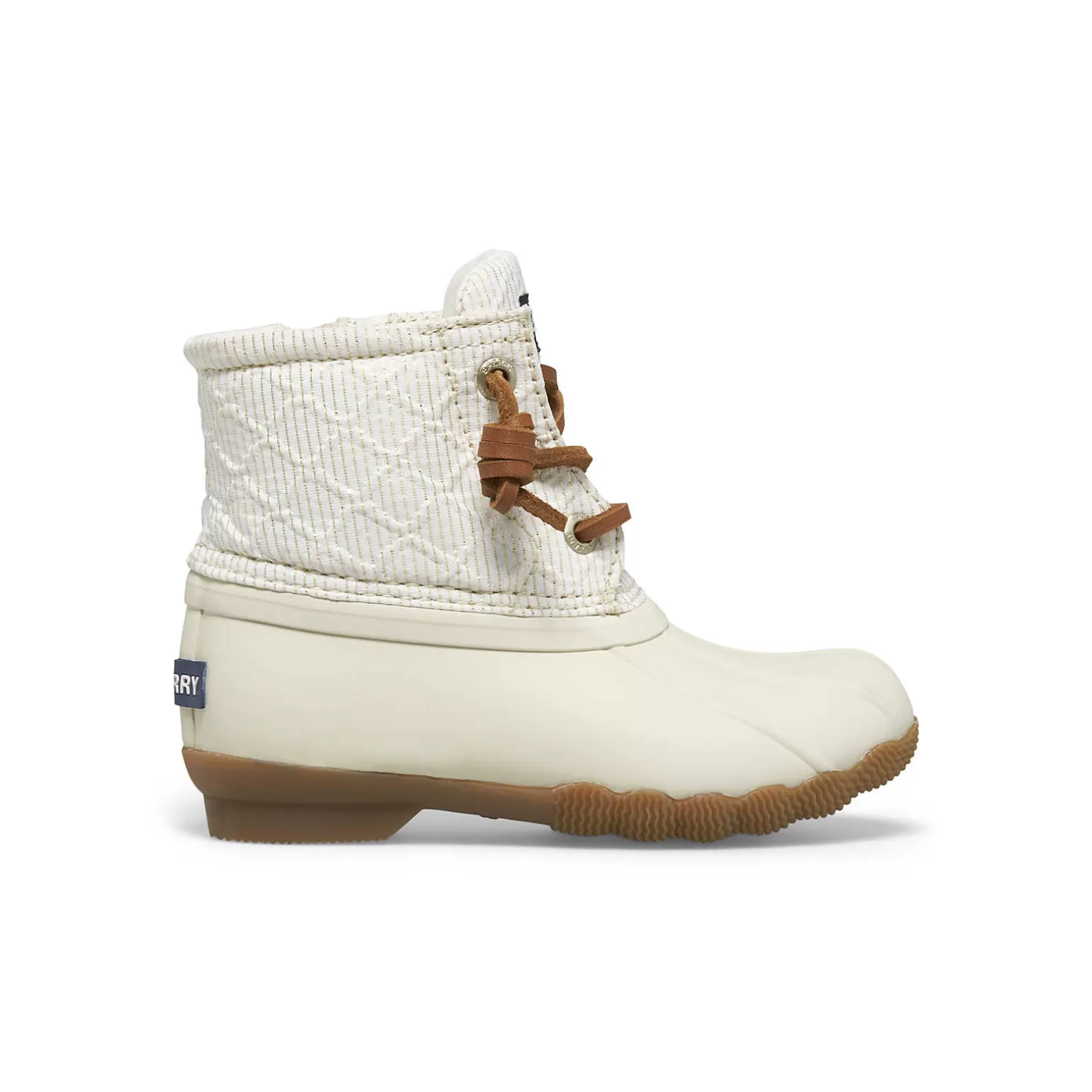 Boots | Little Kid (sizes 1-10)*Sperry Little Kid's Saltwater Junior Duck Boot Ivory/Gold