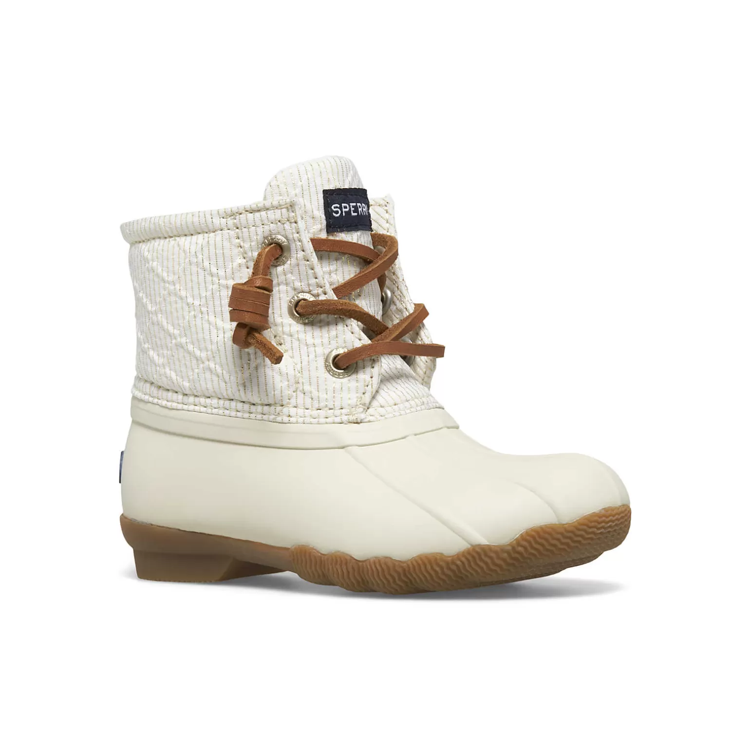 Boots | Little Kid (sizes 1-10)*Sperry Little Kid's Saltwater Junior Duck Boot Ivory/Gold