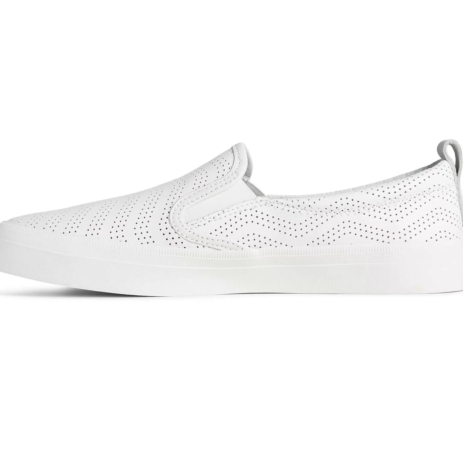 women39s_crest_twin_gore_perforated_leather_slip_on_sneaker_601365.webp Sale | Sneakers*Sperry Women's Crest Twin Gore Perforated Leather Slip On Sneaker White