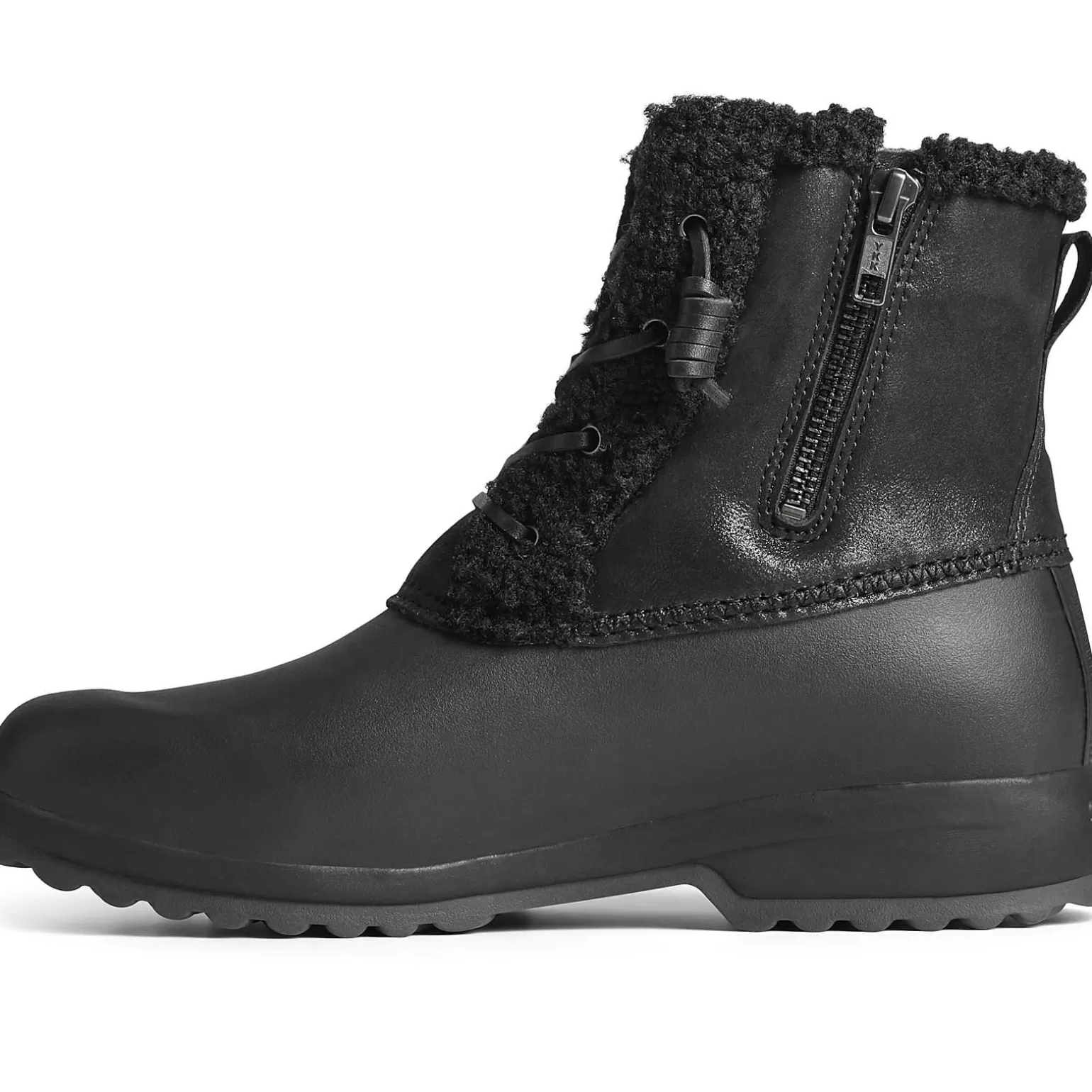 women39s_maritime_repel_teddy_trim_snow_boot_602108.webp Sale | Boots*Sperry Women's Maritime Repel Teddy Trim Snow Boot Black