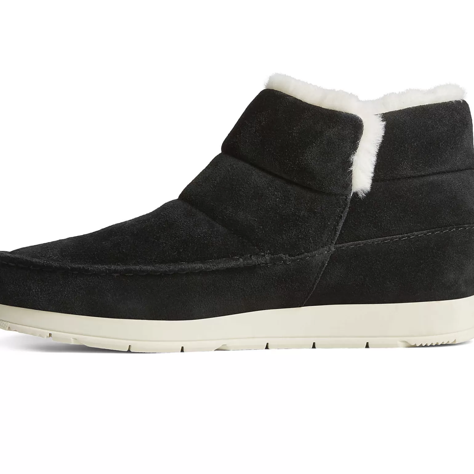 women39s_mocsider_suede_bootie_601442.webp Sale | Boots*Sperry Women's Moc-Sider Suede Bootie Black