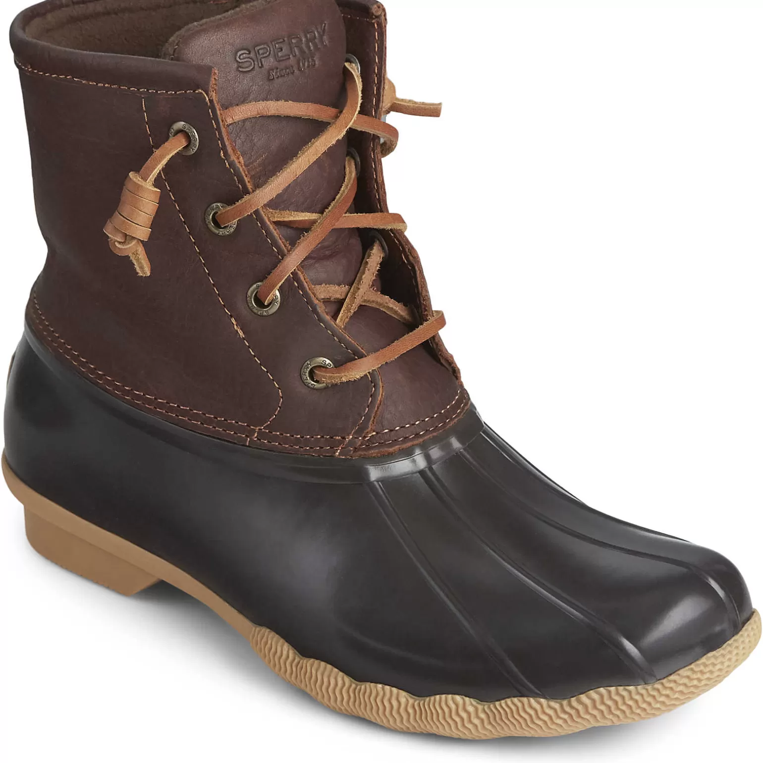 women39s_saltwater_duck_boot_602162.webp Sale | Rain & Duck Boots*Sperry Women's Saltwater Duck Boot Tan / Dark Brown